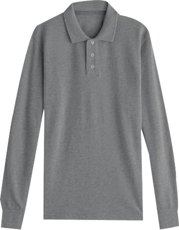 客製皇冠絲光棉中性長袖POLO衫