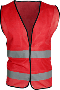 預購款-網布二橫反光拉鍊背心