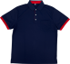 P1868排汗原紗配色短POLO衫