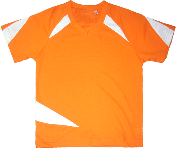 客製V領配色短T