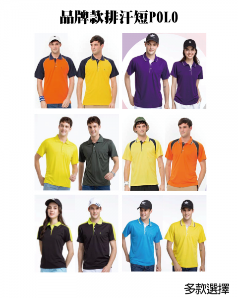 品牌款排汗短POLO(多款選擇)