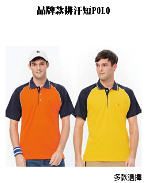 品牌款排汗短POLO(多款選擇)
