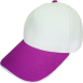 帽沿包色-白紫包白