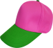 帽沿換色-桃紅+綠